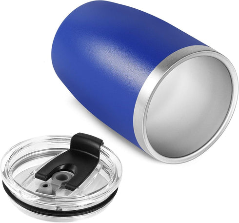 VEGOND Stainless Steel 12 oz Tumblers, Vacuum Insulated Double Wall Travel Tumbler with Lid and Straw, Royal Blue