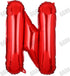 40 Inch Big Red Letter Balloons, Foil Mylar for Wedding, Birthday, Bridal Shower Decoration