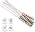 Set of 12 Stainless Steel Fondue Forks, 9.5", Color Coded Cheese Fondue Forks, Heat Resistant Handle