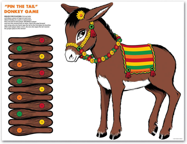 Donkey Game (mask & 12 tails included) Party Accessory (1 count) (1/Pkg)