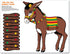 Donkey Game (mask & 12 tails included) Party Accessory (1 count) (1/Pkg)