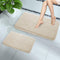 Yimobra Luxury Fluffy Plush Bathroom Rug Mat Set, Soft Cozy Bath Rugs 2 Pcs, Water Absorbent Non-Slip, Machine Washable
