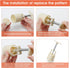 Luxiv Moon Cake Mould, 12 PCS Pattern Hand-Pressure Mooncake Molds for Mid-Autumn DIY Pastry Tool (75g)