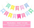 TUPARKA 2pcs Easter Banners, 'Happy Easter' Bunting Garland Decorations, Lightweight Hessian Pennant Shape