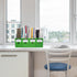 Green Cardboard Magazine Holder (2 Pack), Sturdy File Holder for Desk, Vertical Organizer for Classroom and Office