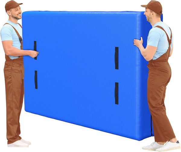 Full XL Mattress Bag for Moving and Storage, Reusable Heavy Duty Tarp Waterproof Mattress Cover with 8 Strong Carrying