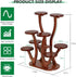 9 Tiers Small Windowsill Plant Shelf Indoor,Bamboo Succulent Plant Stand for Desk,Multi-Layered Tabletop Plant Holder