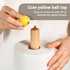 Cambiar Paper Towel Holder, Wooden Kitchen Roll Stand (Yellow Ball)