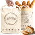 Aofmee Beeswax Bread Bags for Homemade Bread & Sourdough, 2 Pack Reusable