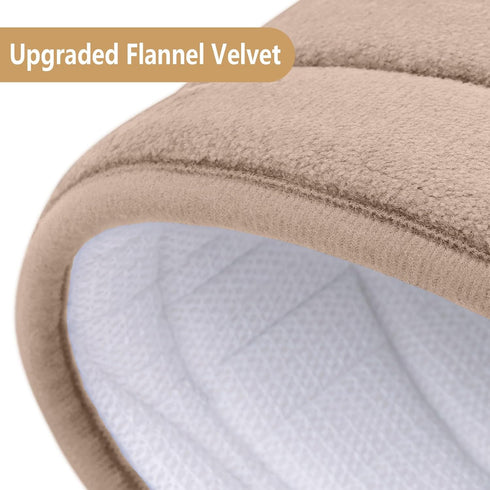 Buganda Memory Foam Bathroom Rug Mat, 30x20, Extra Soft Non-Slip Bath Mats for Tub and Shower, Camel
