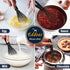 Mini Silicone Whisk - Small 7+9in BPA Free Whisk for Beating and Mixing, Non Scratch Coated