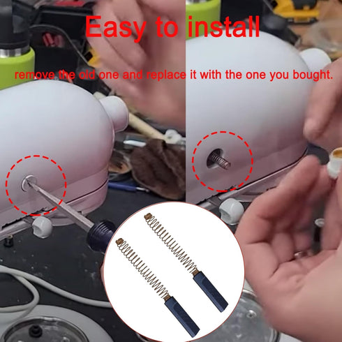 W10380496 Carbon Motor Brush (4PCS) for Replacement Whirlpool Kitchen Aid Stand Mixer, Replaces W10260958 AP5178083