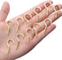 Aylifu 100 Pieces Ceiling Screw Hooks, 3/4 Inch Cup Hooks for Hanging Plants, Gold Screw-in Hooks
