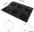 Bluedrop Silicone Bun Bread Form, Round Shape Bread Tray, Perforated Bakery Molds