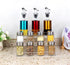 Spice Rack, No Tool Needed Self-derived Snap On Assembly, 10 in for Jars, 3 Tier Kitchen Organizer