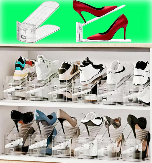 Shoe Slots Organizer for Closet 12PACK Shoe Stacker Adjustable Shoe Slots Organizer