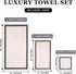 Set,Premium Towel-2 Sheets,2 Hand,2 6Piece) Bath Towel Microfiber Bathroom Extra Large Bath Washcloths,Super Soft