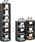 Kitstorack 8-Tier Vertical Plastic Shoe Rack, Freestanding Stackable Storage Organizer for Small