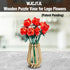 WJCJTJL Set Wooden Vase for Lego Flower Bouquet - Display Stand for Roses, Cherry Blossom, Sunflower, Tulips