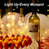 Aluan Wine Bottle Lights with Cork, 10 Pack Waterproof LED Fairy/String Lights for Jar Party Wedding Decoration, Warm