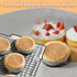 12PCS Cooking Rings - 4 + 3.15 Inch Double Rolled Stainless Steel English Muffin Rings for Kitchen Baking