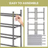 STORAGEIDEAS Closet, 4 Shoe Rack, Expandable Shoe Storage Organizer for Tier Metal Shoe Rack for Entryway, Adjustable