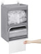 Quoyiyo 2-in-1 Plastic Bag Holder with Clear Window, Large Grocery Bag Holder and
