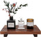 Farmhouse Wooden Bathroom Counter Organizer, Small Kitchen Countertop Trays, Decorative Wood Riser for Dish Soap