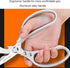LONJYI Multi Function Kitchen Scissors, Heavy Duty Stainless Steel Shears with Ultra Sharp Blades for Chicken, Meat,