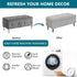 38) KRFOONN Rectangle Ottoman Covers Stretch Folding Storage Ottoman Bench Cover Printed Storage Ottoman Folding