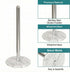 Countertop, 5.5 12.6 Inch, Creative Home Natural Marble Base Paper Towel Holder Stable Roll Dispenser