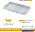 Bathroom Counter Tray,EG-SIPRO High-Grade Thickened Silicone Bathroom Vanity Tray,Shatterproof Durable Rectangle Bathroom Tray Soap Dispenser Tray for Bathroom Countertop by EG-SIPRO