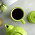 City to Cottage Handmade Lime Green and White Polka Dot Ceramic Extra Large Mug, 17.5oz/500ml