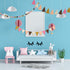 9.8 Feet Pom Pom Garland Set Colorful Felt Fabric for Classroom, 3.6 Feet Pennant Banner for Home Birthday Party (Boho