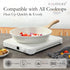 ESLITE LIFE Nonstick Ceramic Frying Pan Skillet, 8'' (White), Non-Toxic, Compatible with All Stovetops, PTFE & PFOA Free