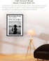 8x10in 1Pack iHery Small Natural Black OAK Wood Trendy Newspaper Framed Wall Art, Modern Sorry Out of Office Canvas