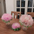 Pinks Flowers Decoration (Assorted 11''-7''), 6 pcs Artificial Tissue Paper Peony for Baby Girl Birthday