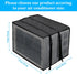 Luxiv Newest Design Mesh Window Air Conditioner Cover Outdoor, Support Window AC Unit Work Use for Outside Window Ac Cover Black Dust-Proof Waterproof AC Cover (Black, 17Wx12Dx13H)