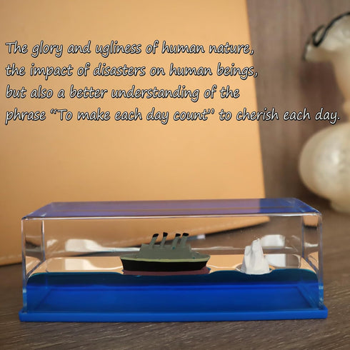 PTAEXCEL Unsinkable Boat in a Box, Unsinkable Cruise Ship Toy, Cruise Ship Fluid Drift Bottle, Cruise Ship Fluid Drift