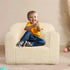 Cozy 1-6 Cream Sherpa Toddler Chair - Soft Foam Seat for Kids Aged