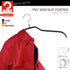 MAWA by Reston Lloyd Silhouette Series Non-Slip Coated Steel Clothes Hanger for Shirts and Dresses, Style 41/F, Set of