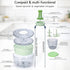 6.3-Quart 0.95-Quart Brieftons Salad Spinner and Chopper: Large Lettuce Greens Vegetable Washer Dryer, with Bonus
