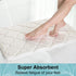 OLANLY Memory Foam Bath Mat Rug, Ultra Soft Non Slip Absorbent Bathroom Carpet, 24x16 Ivory