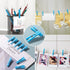 60PCS Baby Shower Clothespin Games, 1.4 inch Plastic Mini Clothes Pins for Party Decorations, DIY Crafts (Blue)