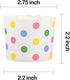 Webake Large Paper Baking Cup, 6oz Disposable Cupcake Muffin Cases, Set of 25, Colorful Dot