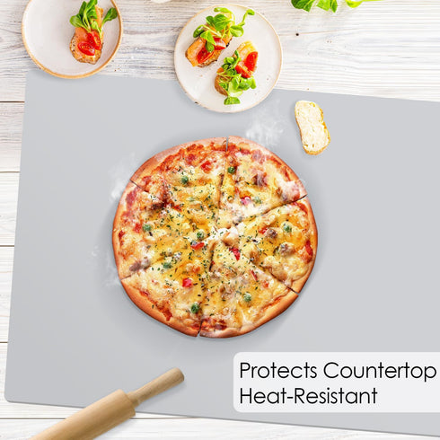 31.5x23.6 Inch Counter, Countertop Extra Large Silicone Mat, Heat Resistant Mat for Kitchen Non-Stick Silicone Baking