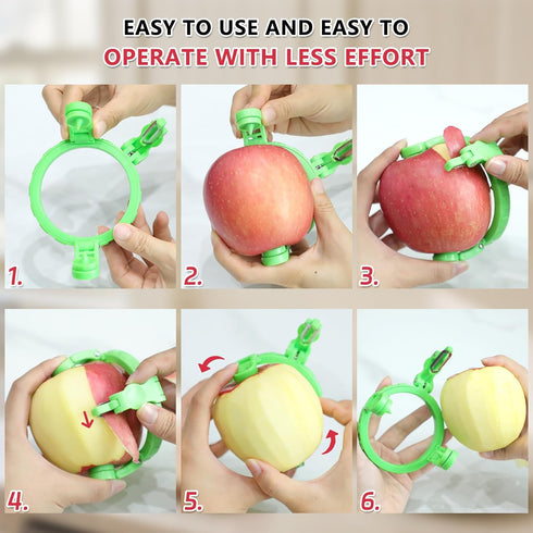 FENGWANGLI 3.86 Inch 8 Apple Peeler Corer Slicer, Orbital Pear Peeler, Manual Apple Cutter Tool In Slices for Potato