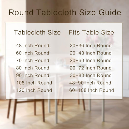 sancua 60 Inch Round Tablecloth - Water Resistant, Washable Polyester Table Cover for Dining, Buffet, Camping, Yellow