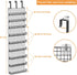 JKsmart 9-Tier Spice Rack Organizer with Door Hook, Wall Mount, Extra Large Capacity for Pantry Door, Stylish Black