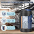 Zukro 1 Gallon Water Jug, 128 oz Large Stainless Steel Sport Water Bottle, Triple Wall Insulated, Leak Proof, Cyan